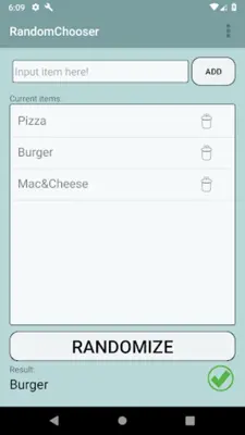 RandomChooser android App screenshot 3